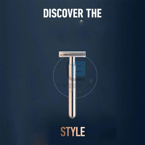 Anti Slip Grip Hot Sale High Quality Stainless Steel Reusable Durable <b>Single</b> <b>Blade</b> Safety <b>Razors</b> - Product Image 5