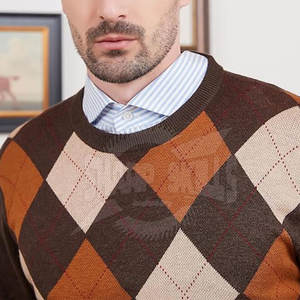 Prix de gros, qualité supérieure, pulls pour hommes en coton/laine tissés respirants, couleur et logo personnalisés, pour l'hiver - Product Image 4