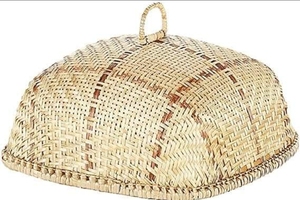 Lưới Vòm Thực Phẩm Dệt Tre Tấm Che Thực Phẩm Bằng Tre/Lều Thực Phẩm Trong Hiên Giỏ Lưới Bọ/Lưới Dây Tròn Tự Nhiên Tấm Che Thực Phẩm Bằng Tre Cho Gia Đình - Product Image 3