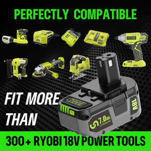 2 Paket Alat Listrik Ryobi 18V 3.0Ah 7.0Ah Baterai Lithium-Ion Isi Ulang Baterai Pengganti untuk Alat Listrik Asli RYO 18V - Product Image 6