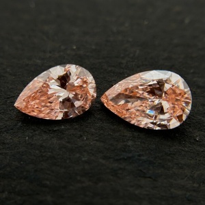เครื่องประดับทรงหลวมที่ได้รับการรับรองจากลูกแพร์สีลูกแพร์0.47 CT เทียบกับความคมชัดของห้องแล็บที่ปลูกเดี่ยวเพชรที่เป็นมิตรกับสิ่งแวดล้อม Igi & GIA - Product Image 5