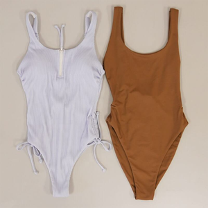 Combinaison Monokini Brillante Métallique pour Femme, Décolleté Profond en V, Dos Nu, Coupe Haute, Effet Réfléchissant, Logo sur le Devant, Grande Taille, Couleur Personnalisée - Product Image 5