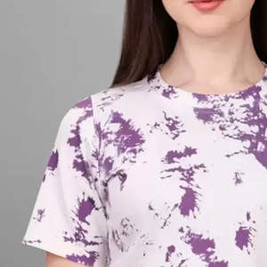 T-shirts de sublimation pour femmes, de qualité supérieure, à la mode, avec logo personnalisé, tops d'été les plus vendus - Product Image 5