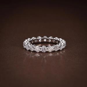 แหวนเพชรเพาะเลี้ยง 2.36 กะรัต ระดับความสะอาด VVS1 สี F ทรงกลมเจียระไนแบบบริลเลียนท์ พร้อมใบรับรอง ของขวัญที่สมบูรณ์แบบสำหรับเธอ - Product Image 1