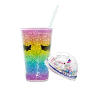 Borraccia Termica Durevole in Acciaio Inossidabile e Plastica con Simpatico Design della Maniglia, per Feste Aziendali, Bevande Fredde, con Coperchio a Cupola e Cannuccia - Product Image 1