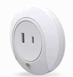 LEDナイトライトセンサー照明USB充電器PortA C EUUSプラグランプルームベッドルームデコレーションライト - Product Image 1