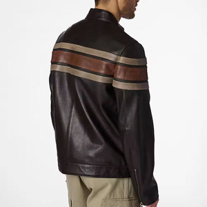 Chaquetas de Cuero de Piel de Oveja Auténtica de Última Moda para Hombre, Fabricantes de Ropa, Chaquetas Personalizadas para Hombre - Product Image 4