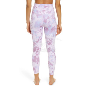 Mallas deportivas transpirables de cintura media para mujer a la venta logotipo personalizado cintura elástica baja MOQ Activewear Pantalones - Product Image 3