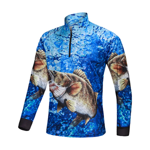 Camisas de pesca de secado rápido con protección Uv, manga larga con camisa de pesca con capucha, camisas de pesca personalizadas profesionales al por mayor - Product Image 5