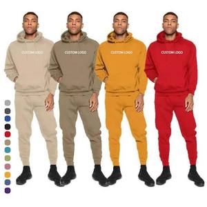 Logo OEM/ODM personnalisé 2024 Jogging Suit 100% Polyester Survêtement épais et lourd Survêtements Pantalon de survêtement et sweat à capuche unisexe Ensemble pour hommes. - Product Image 3