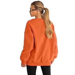 Sweat-shirt oversize pour femme en polyester/coton de haute qualité, style streetwear imprimé, épaules tombantes, automne-hiver - Product Image 4