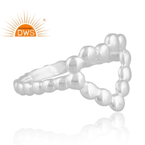 Nuevo diseño de tendencia Anillo de banda de plata esterlina Joyería personalizada para mujeres Regalo para ella - Product Image 4