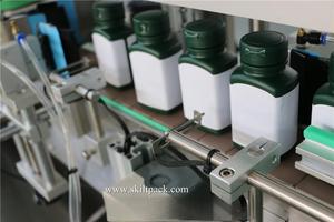 Skilt nhà máy tự động chai vuông đa-bên Applicator một nhãn hai bên Máy dán nhãn tự dính Sticker servo động cơ - Product Image 5