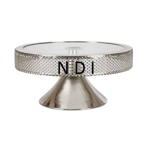 ขาตั้งเสิร์ฟคัพเค้กโลหะชั้นเดียวทรงกลม ดีไซน์โบราณ สำหรับงานเลี้ยงวันเกิด ขายดี ราคาประหยัด - Product Image 1