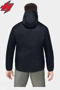 Hexaplus, chaqueta impermeable deportiva ligera para hombre, chubasquero de invierno Formal personalizado, cremallera con capucha, Material de poliéster fino - Product Image 3