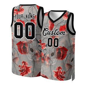 Vente en gros uniforme de basket-ball 100% polyester personnalisé vêtements de sport unisexes à séchage rapide pour hommes femmes imprimé nom de l'équipe BSCI été - Product Image 6
