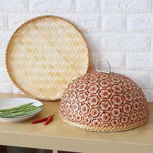 Accessoires de cuisine couvercle alimentaire en bambou plateau de tissage durable avec couvercles A.mazon meilleur vendeur - Product Image 5