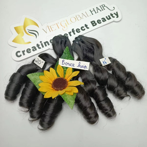 Proveedor vietnamita, precio al por mayor, doble máquina, trama de cabello Natural, sin enredos, sin cobertizo, alineación de cutícula, cabello humano ondulado natural - Product Image 1