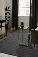 Großhandel Premium-Qualität Anthrazit Polyester Flachgewebe-Teppich Geringe Mindestbestellmenge Maschinengefertigt Türkei Heimgebrauch Skandinavisch Rutschfest