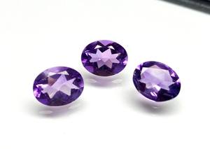 Piedra Preciosa de Amatista de Primera Calidad, Forma Ovalada para Hacer Joyas, Amatista Bien Pulida de 12x10 mm, Piedra Tallada Facetada, Regalo para Ella - Product Image 6