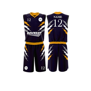 Ensemble de maillots de basket-ball de qualité supérieure personnalisé, maillot et short en polyester respirant à séchage rapide, vêtements de sport d'équipe pour hommes, femmes et jeunes - Product Image 5