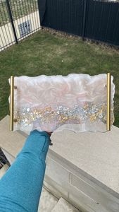 ถาดเสิร์ฟอีพ็อกซี่เรซินทำด้วยมือสิ่งจำเป็นสำหรับห้องครัวประเภทหนึ่งสำหรับบ้านร้านอาหารโรงแรมตกแต่งให้บริการ - Product Image 2