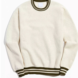 Breathable Winter Casual 100% Cotton Fleece <b>Long</b> Sleeve Thermal Men's <b>Sweatshirt</b> - Product Image 1