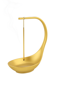 Elegante Porta Incienso en Espiral Dorado, Moderno Soporte para Aromaterapia, Hogar, Oficina, Spa, Meditación, Quemador de Incienso Minimalista, Religioso - Product Image 2