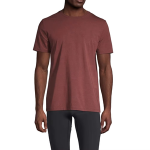 Camiseta de gran tamaño de manga corta en blanco con logotipo personalizado para hombre, para correr y Fitness Camiseta ajustada, camiseta transpirable para gimnasio, cuello redondo - Product Image 5