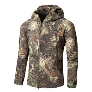 Vestes de chasse camouflage imperméables camouflage orange pour hommes professionnels Shero vêtements Soft Shell respirant professionnel pour - Product Image 1