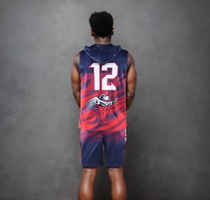 ชุดเสื้อและกางเกงฟุตบอลธง 7v7 ดีไซน์ล่าสุด สำหรับผู้ใหญ่ พิมพ์ลายตามสั่ง ระบายอากาศได้ดี แบบซับลิเมชั่น - Product Image 3