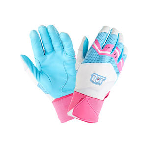 Recién llegado, guantes profesionales de bateo de béisbol para adultos, logotipo personalizado, correa de muñeca ajustable transpirable de cuero genuino - Product Image 1