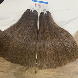 Extensiones de cabello humano Remy vietnamita crudo 100% de alta calidad de trama recta súper doble dibujada - Product Image 2