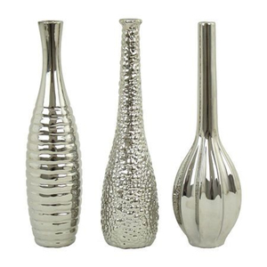 Vases à fleurs en forme de bouteille de meilleure qualité Vases à fleurs de décoration de table en métal et aluminium pour la maison et l'hôtel à un prix raisonnable - Product Image 2