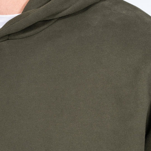 Sweat à capuche pour homme personnalisé en gros, lourd, épais, à capuche, poche kangourou, décontracté, uni, ample, sweat à capuche d'hiver pour homme sans fermeture éclair - Product Image 6