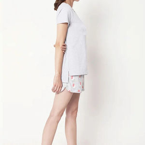 Ensemble double t-shirt et short de qualité supérieure 100% coton ensemble double 2 pièces pour femmes à des prix raisonnables ensembles de shorts OEM - Product Image 4