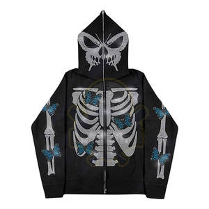 Sweats à capuche personnalisés avec strass, 100% coton, vêtements de sport d'hiver, haute qualité, séchage rapide, respirant, service OEM Pakistan - Product Image 1