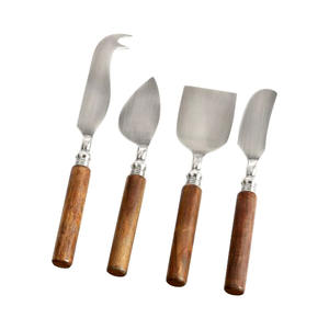 Rose <b>Gold</b> Polished Restaurant <b>Utensil</b> Set With Thick Flat Handle Cooking & Serving Rose <b>Gold</b> Serving Spoon Set - Product Image 4
