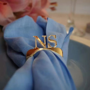 Ronds de serviette, ronds de serviette en rotin, ronds de serviette en osier, décor de table - Product Image 1