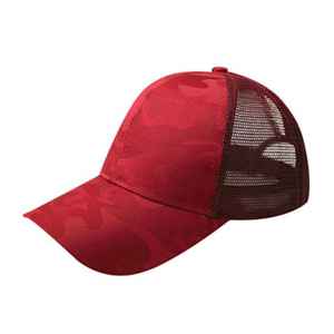 Chapeau de camionneur uni 5 panneaux de haute qualité pour hommes Casquette en maille élégante à la mode avec broderie 3D personnalisée et impression bouffante - Product Image 4