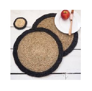 Accesorios de mesa de ratán redondos contemporáneos, vajilla tejida a mano y Plato decorativo, alfombrillas y almohadillas de diseño increíble para mantel individual - Product Image 6