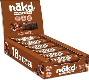 Barres aux fruits et aux noix Nakd' Cocoa Delight - Vegan - Sans gluten - Collation saine, 35 g (lot de 18) - Product Image 4