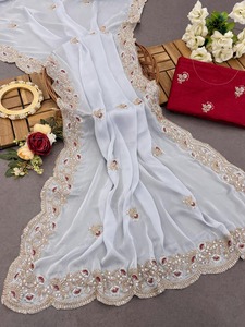 Zwart Linnen En <span class=keywords><strong>Chiffon</strong></span> Dubbel Gekleurd Linnen Indiase Digitaal Print <span class=keywords><strong>Saree</strong></span> Indian Fabriceert Voor Dames Online Winkelen - Product Image 5