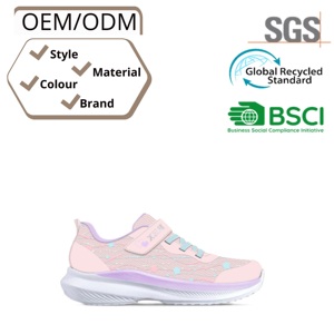 Calzado deportivo personalizable para niños, zapatillas para correr, transpirables, con malla Fly-Knit y parte superior de PU - Product Image 4
