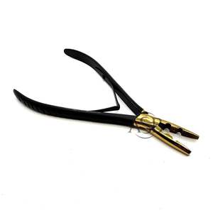 Pince d'extension de cheveux microbilles à deux trous Impression de logo personnalisé en gros Service OEM en acier inoxydable - Product Image 1