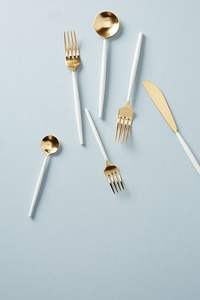 Cubiertos de Metal de alta calidad a bajo precio, tenedores y cucharas para restaurante, cubiertos dorados de acero inoxidable a granel, cubiertos, utensilios de cocina - Product Image 4