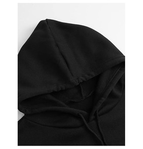 Sudadera con Capucha Extra Grande para Mujer, Estilo Casual de Invierno, Bloques de Color, Mangas en Contraste, Bolsillos Decorativos en el Pecho, Logotipo Frontal Personalizado, Transpirable - Product Image 4