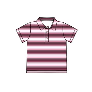 Camiseta BT1832 personalizada con estampado de rayas verdes para bebé niño, camiseta de manga corta para niños, camiseta de verano para niño - Product Image 4