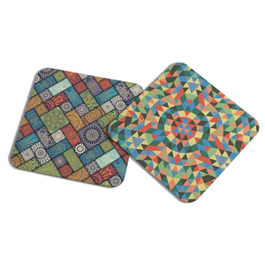 Ustensiles de cuisine Dessous de plat imprimés en MDF Tapis et tampons de forme carrée de qualité supérieure design dernier cri simple imprimé en émail - Product Image 3