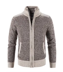Suéter de colores sólidos al por mayor, el mejor material transpirable para hombre, cuello redondo, manga larga, cómodo suéter de punto para hombre
